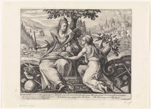 Europa De vier werelddelen (series title) door Crispijn van de Passe (I)