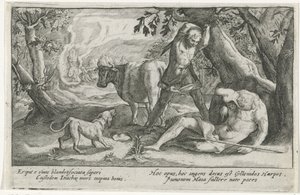 Mercurius doodt Argus door Crispijn van de Passe (I)