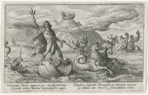 Neptunus kalmeert de golven