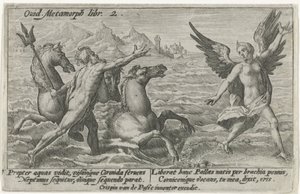 Neptunus reikt naar Coronis door Crispijn van de Passe (I)