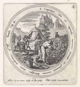 Noach Legt een Wijngaard aan door Crispijn van de Passe (I)