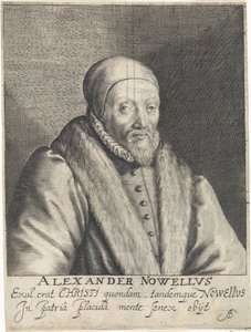 Portret van Alexander Nowell door Crispijn van de Passe (I)