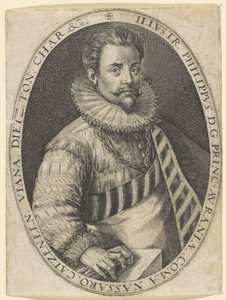Portret van Filips Willem, prins van Oranje door Crispijn van de Passe (I)