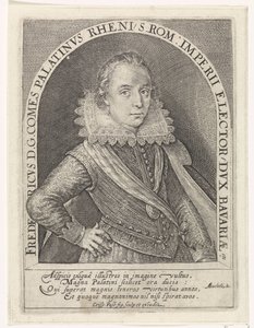Portret van Frederik V, keurvorst van de Palts, koning van Bohemen