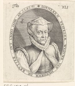 Portret van Janneke Peipeler door Crispijn van de Passe (I)