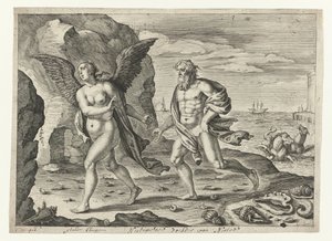 Coronis en Neptunus door Crispijn van de Passe (II)