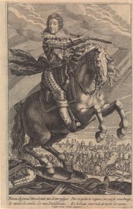 Portret van Lodewijk XIII, te paard door Crispijn van de Passe (II)