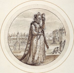 Helena met Masker, begin 17e eeuw door Crispin I de Passe