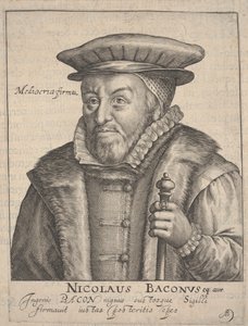Nicholas Bacon door Crispin I de Passe