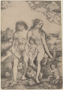 Adam en Eva met de Kinderen Kaïn en Abel