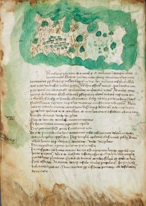 Kaart van Paxos, c.1420 (perkament)