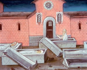 Opstanding van de doden (c.120r). 1476 door Cristoforo De Predis