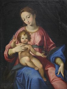 Madonna met kind door Cristoforo Roncalli