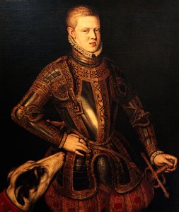 Portret van Sebastian van Portugal, Koning van Portugal en de Algarve door Cristóvão de Morais