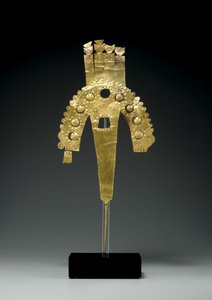 Een Huari gouden pluimornament, Zuidkust, c.700-1000