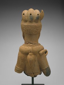 Hoofd en torso van een vrouwelijke figuur, Jos Plateau regio, Nigeria, 500 v.Chr.-200 n.Chr. (aardewerk)
