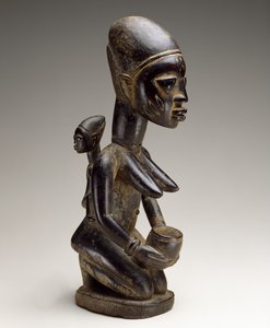 Moeder en kind figuur, Nigeria, late 19e eeuw