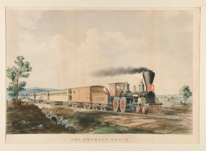 De Sneltrein door Currier and Ives