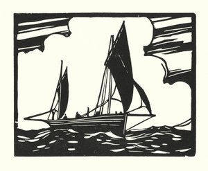Vissersboten en schuiten: Brighton Clinker-Built Lugger door Cyril A. Wilkinson