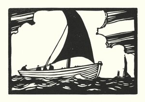Vissersboten en schuiten: Deal Galley Punt door Cyril A. Wilkinson