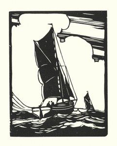 Vissersboten en schuiten: Leigh Bawley door Cyril A. Wilkinson