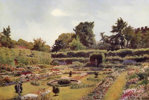 De oude vijvertuin, Hampton Court door Cyril Ward