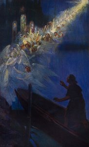 De legendarische inwijding van Westminster Abbey: het visioen van de visser door Cyrus Cuneo