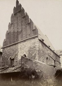 De Oude Nieuwe Synagoge, ca. 1875 door Czech Photographer Czech Photographer