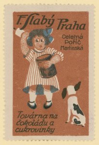 F Slaby chocolade- en suikerwarenfabriek, Praag door Czech School