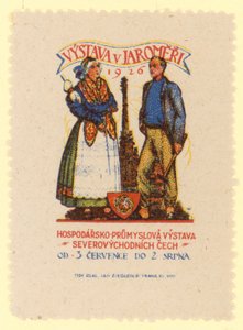Noordoost-Bohemen Economische en Industriële Tentoonstelling, Jaromer, Tsjechoslowakije, 1926 door Czech School