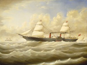 Het stoomschip 