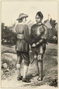 Hopeful en Christian uit De Pelgrimsreis Van Deze Wereld, Naar Die Welke Komt door John Bunyan (1628-1688) illustratie door Thomas Dalziel (1823-1906) door Dalziel Brothers