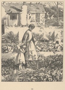 Het eilandbij van Wayside Posies: Originele gedichten van het plattelandsleven, 1867 door Dalziel Brothers