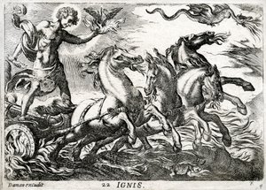 Ignis: allegorie van vuur door Daman