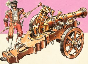 Kanonnen: gegoten bronzen veldkanon