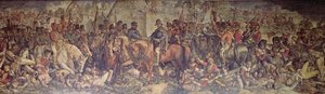 De ontmoeting van Wellington en Blucher na Waterloo