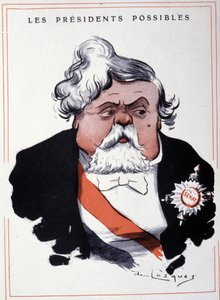 Portret van Armand Fallières, Franse staatsman, door Losques. door Daniel de Losques