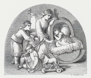 Illustratie voor Tennysons gedicht, De Prinses