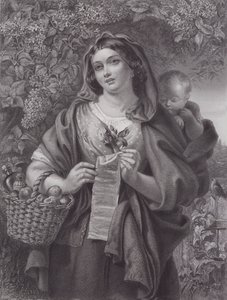 De Balladzanger door Daniel (after) Maclise