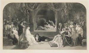 De toneelscène, Act III, Scène II van Hamlet door William Shakespeare