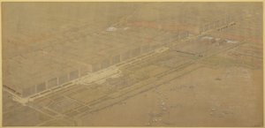 Plaat 114 uit Het Plan van Chicago, 1909: Chicago. Voorgestelde boulevard en parkweg op Michigan door Daniel Burnham