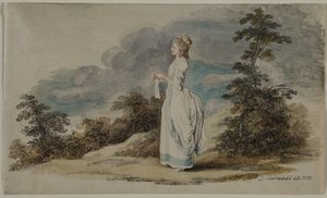Susanne De dochter van de kunstenaar op de leeftijd van eenentwintig, 1782