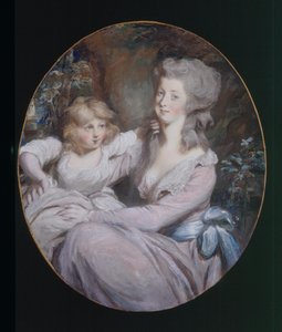 Margaret "Peggy" Arnold en dochter Sophia, c.1787