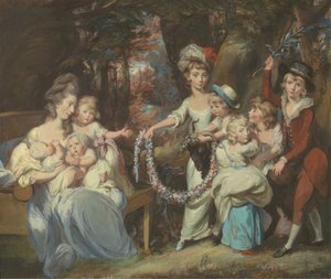 Mevrouw Justinian Casamajor en Acht van haar Kinderen
