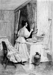 Eugénie Grandet in haar toiletkamer - in 