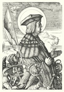 Maximiliaan I, Heilige Roomse Keizer, als Sint Joris