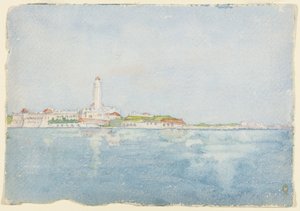 Schets genomen in Algiers, Noord-Afrika, Reisschets