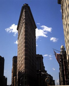 Het Flatiron Building, voltooid in 1902