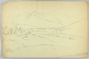 Bald Knob, vanaf het einde van Waterville Road, de Gurley