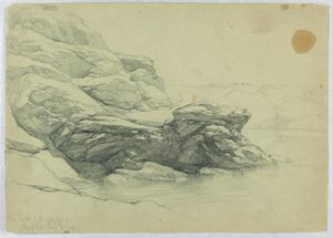 Baai achter Dumpling Fort, Newport door Daniel Huntington